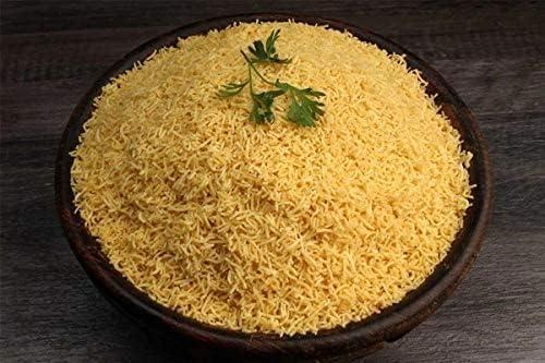 JOLANTAA Jolantaa Namkeen Sev For Bhel, Non Spicy, Barik Sev Sev Bhujia Sev Salted | Special For Festival Celebration | Festival Gift Hamper | (450 Gm)