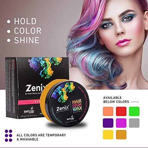 zenix Zenix Combo of Hair and Beard Wax and Temporary Color Hair Wax Golden