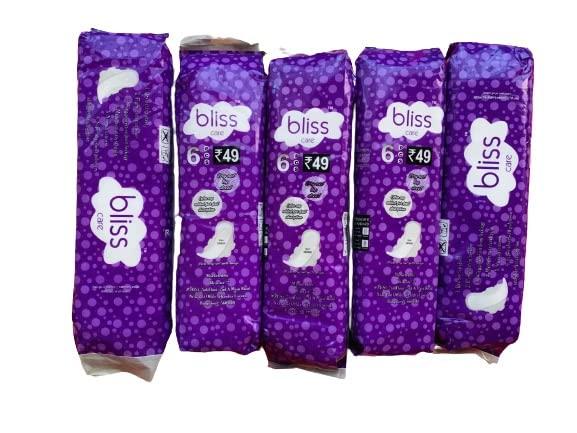Bliss Care Bliss Care Maxi Sanitary Napkin (6 Pads/ Pack) (25 Packs)