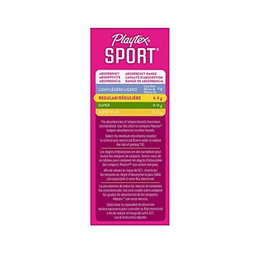 Playtex Playtex Sport Tampons, Unscented Regular Absorbency, 18 Count