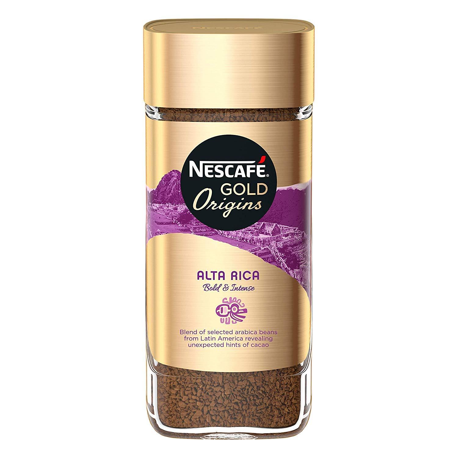 Nescafé Nescafe Gold Origins Alta Rica Coffee. 100 Gram, Ground, Jar