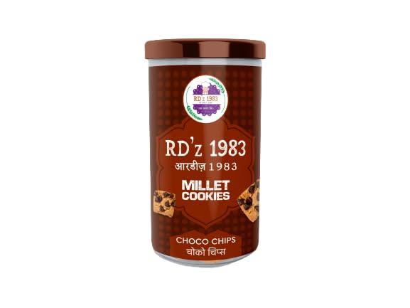 RD\'Z 1983 RD\'Z 1983 Choco Chips Millet Cookies Tasty, Healthy & Delicious Cookies Snacks For Adults & Kids | Tiffin Box Snack | 125g