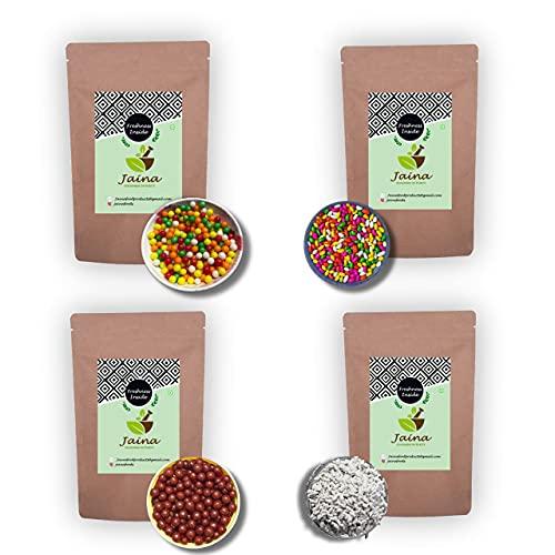 jaina JAINA Organics Mukwas and Churan Combo Pack | Chapat Imli Balls | Fennel Candy | Mint Madrasi Saunf | Fruit Balls (100gm Each )