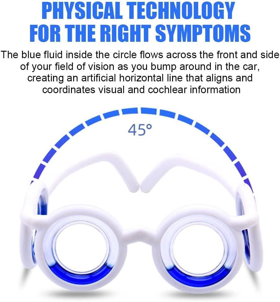 SHOPVILLA SHOPVILLA Motion Sickness Glasses Anti vomiting Eyewear Ultra-Light Nausea Relief Glasses Without Len Portable Car Airsick Seasickness Glass for Travel Goggles Plane Glasses Accessories for Adult Kid