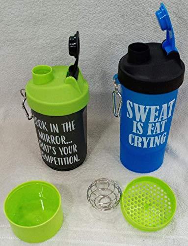 DRSM DARSHANAM Protein Power Shaker 550 ml Shaker (Pack of 1, Multi, Plastic)