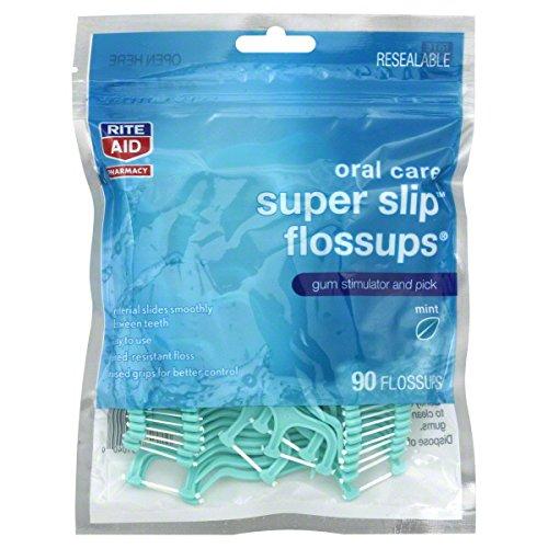 Rite Aid Rite Aid Pharmacy Flossups, Super Slip, Mint, 90 flossups