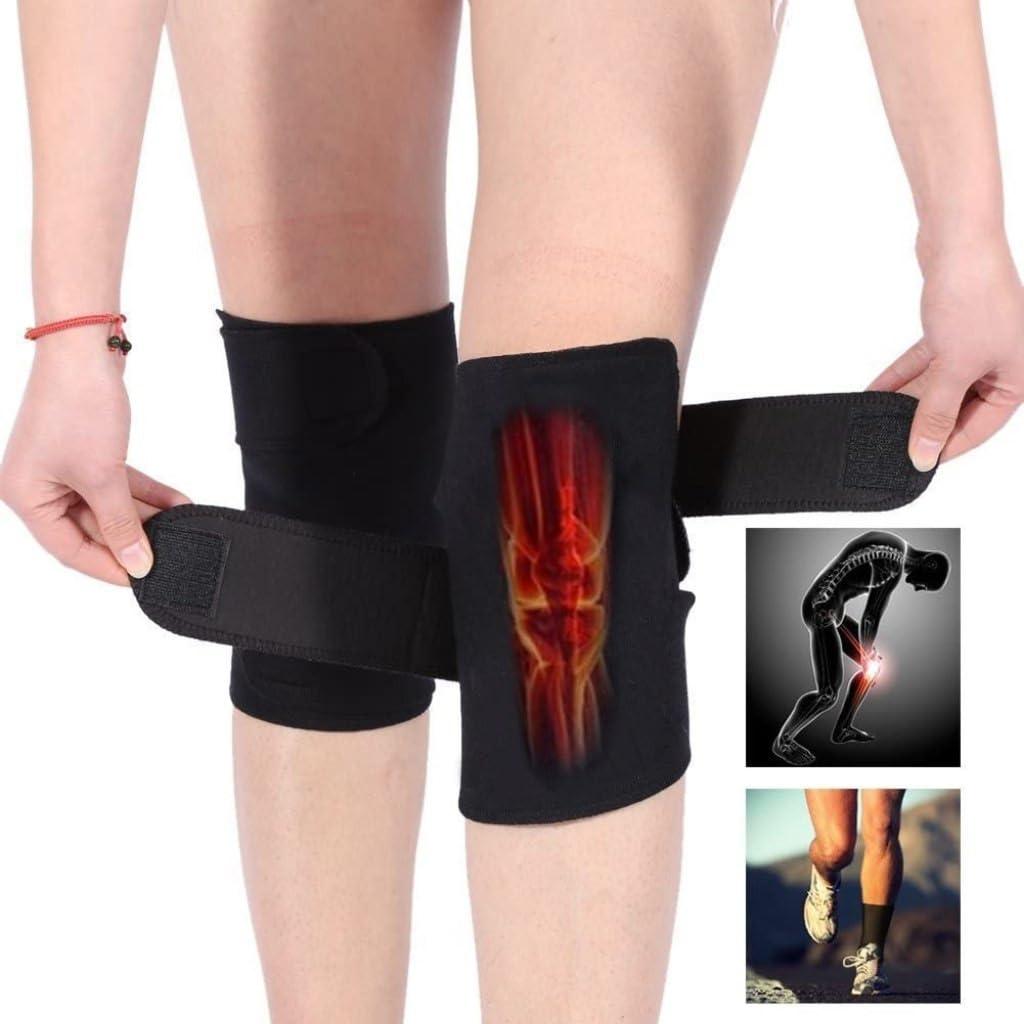 Modiq Modiq Magnetic Therapy Knee Hot Belt Self Heating Magnetic Heating pad Support Tourmaline Braces Magnetic Pad with Cloth and Magnets Stone for Leg & Joint Pain Relief, Protection Men Women Bike Cycle Riders