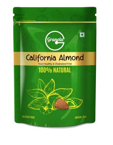 Granola Granola 100% Natural Premium California Almonds 400 g (200g X 2) Dried | Premium Badam Giri | High in Fiber & Boost Immunity | Real Nuts | Gluten Free & Zero Cholesterol
