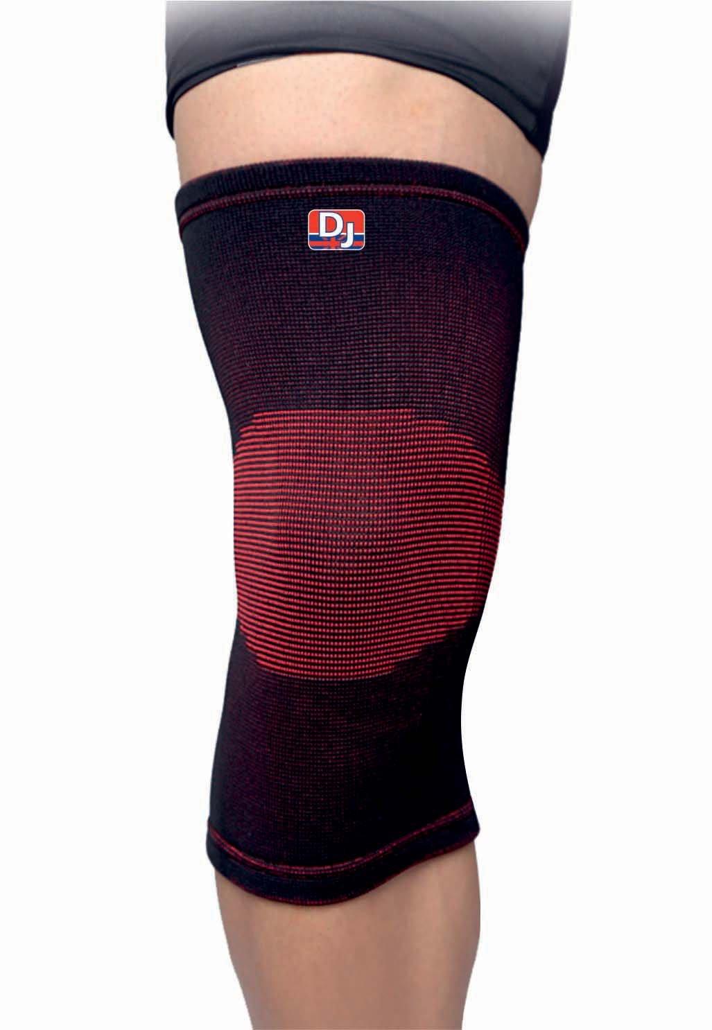 DJ Support DJ Support Elastic Knee Support Black - XXL