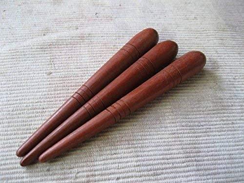 Silistar Silistar Thai Foot Massage Tool Reflexology 3 Pcs Wooden Jimmy Stick