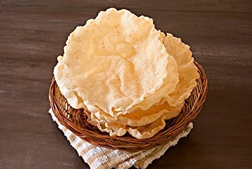 Veganic Veganic Appalam Papadam 400gm South Indian Apalam Papad Madurai Plain Rice & Urid Aplam Happala Chawal Ke Papad Ready To Cook Best With Lunch Dinner Evening Snacks