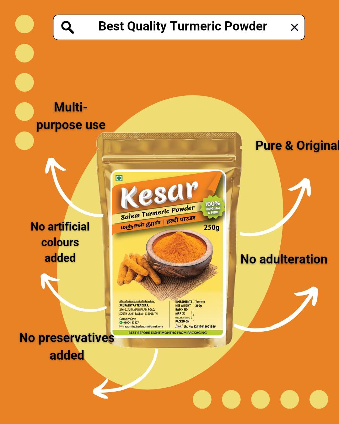 Kesar Kesar Salem Turmeric Powder - 250g