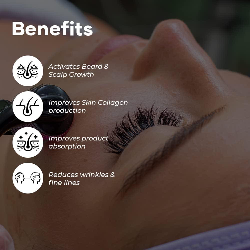 Saturn by GHC Saturn by GHC Hair Growth Combo for Biotin Hair Gummies - 30 Gummies | Derma Roller Hair Activator |for Stronger, Shinier Hair & Nails | Hair Gummies for Women | Gummies for Hair Growth