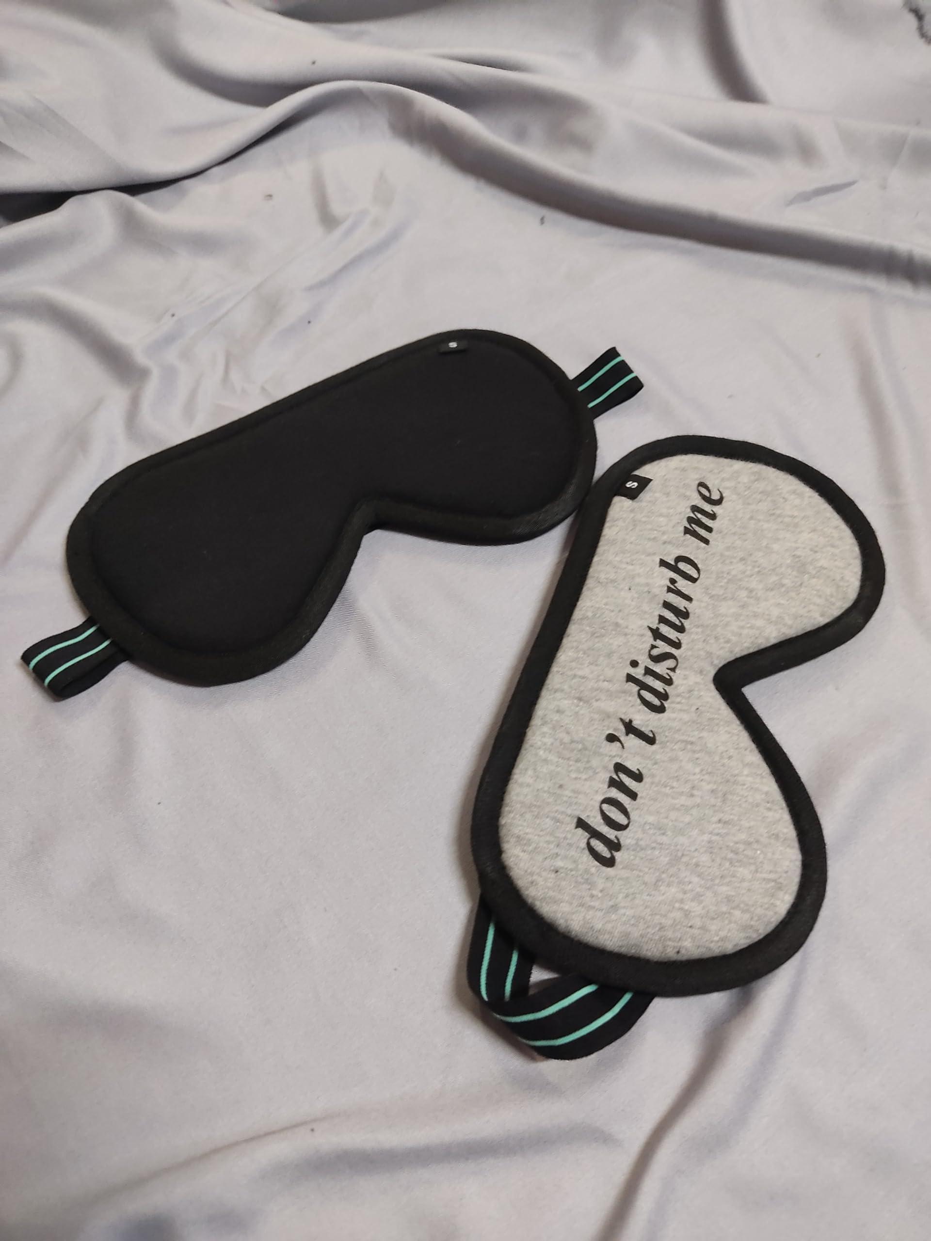 SHOPPAX SHOPPAX Spandex Pack Of 2 Adjustable Sleeping Mask Eye Mask For Travel, Yoga And Meditation,Multicolour