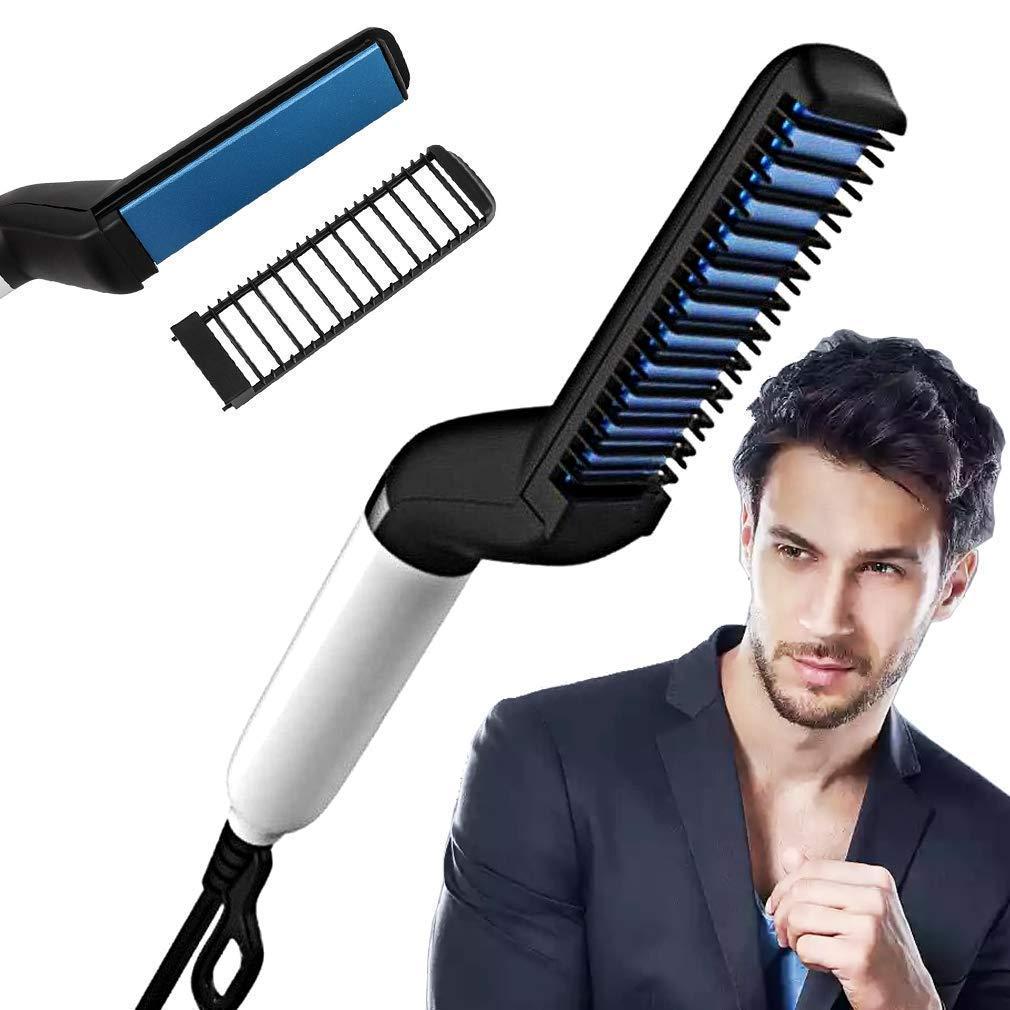 The Creative India The Creative India Beard Straightener Comb, Beard Straightening brush, Hair Straightening Comb For Man Quick Styling Comb,Curly Hair Straightening Comb,Side Hair Detangling