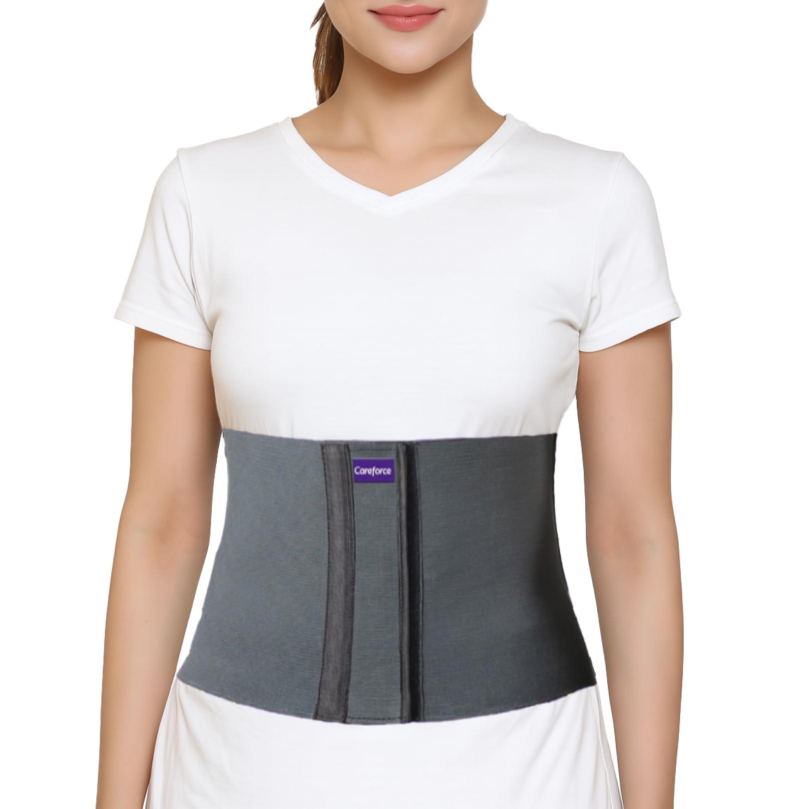 Careforce - The Force Behind Your Health Careforce Abdominal Belt After Delivery Belt for Women Tummy Maternity Belt Postpartum Belt After Delivery C Section Post Pregnancy Belt for Tummy Reduction Belly Fat Belt for Women & Men -Grey -S