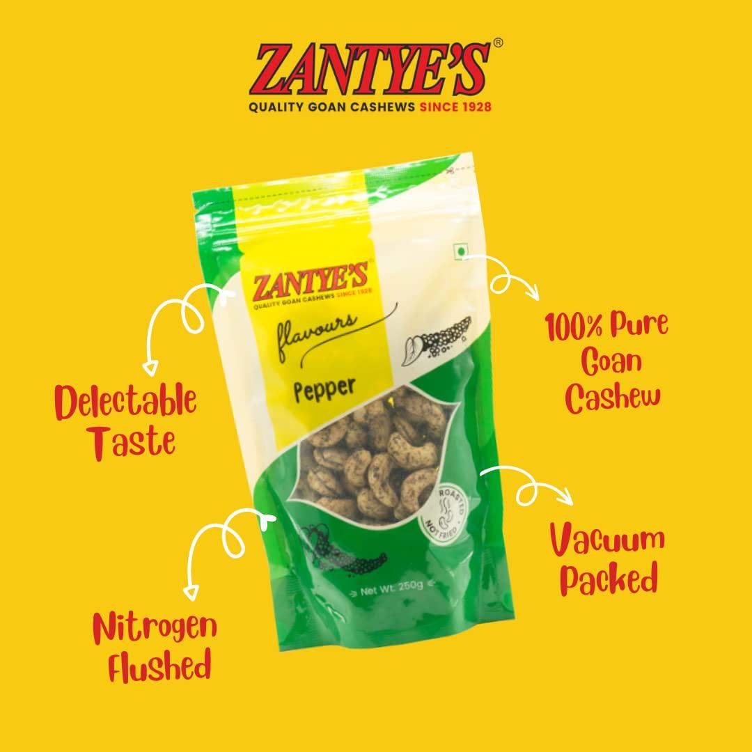 Zantye Zantye Pepper Cashew 250 Grams