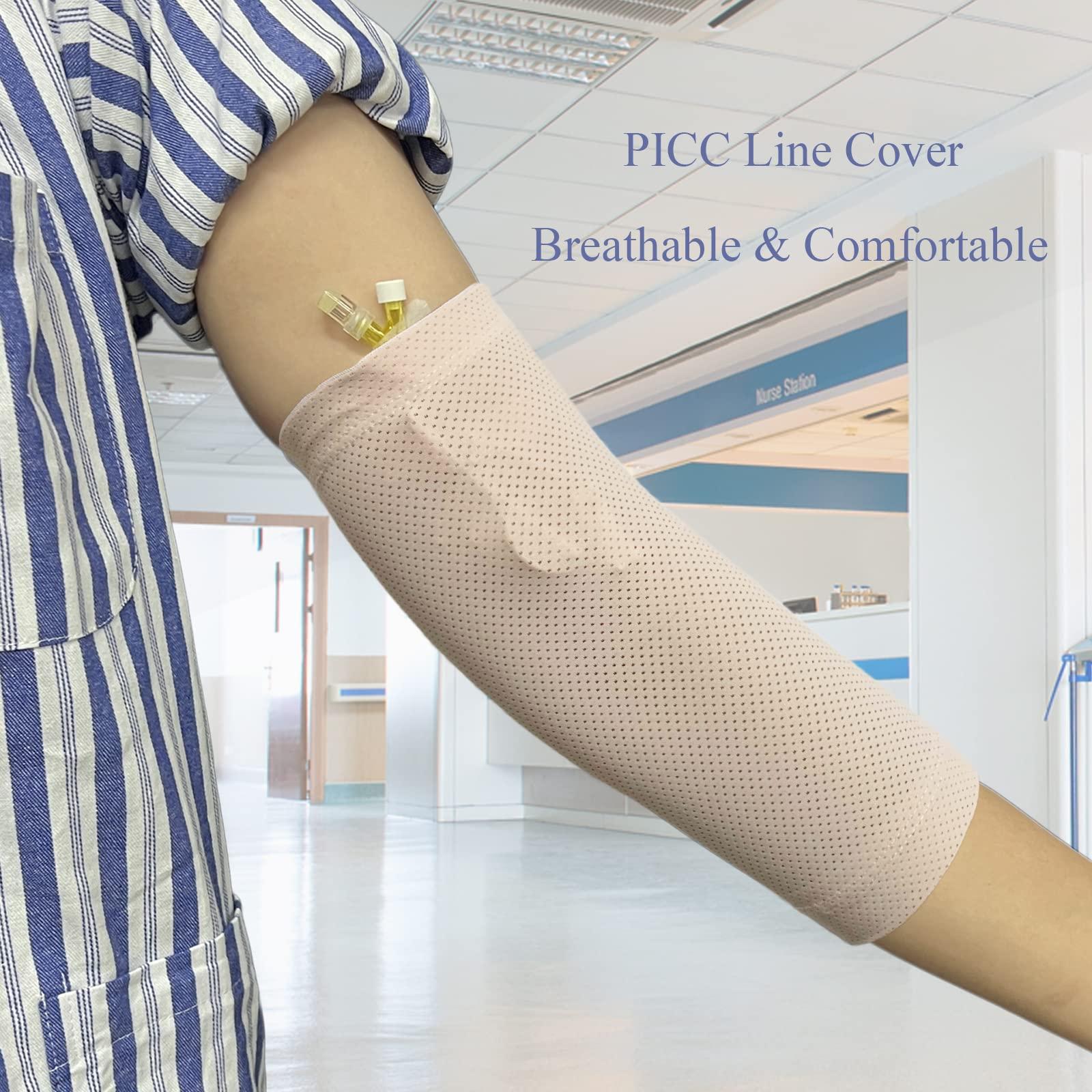 EDWERD Ultra-Soft PICC Line Cover - Adult PICC Sleeve Arm Nursing Cast Protector,Non-Slip, Breathable, Comfortable (XS)