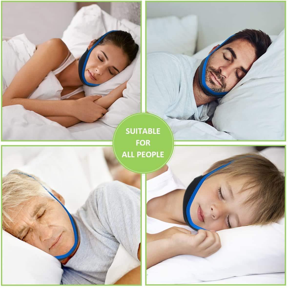 Atrilly Atrilly Anti Snoring Chin Strap Ajustable Stop Snoring Solution for Men and Women, Anti Snoring evices Snore Stopper Chin Straps Sleep S for Snoring Sleeping Mouth Breather