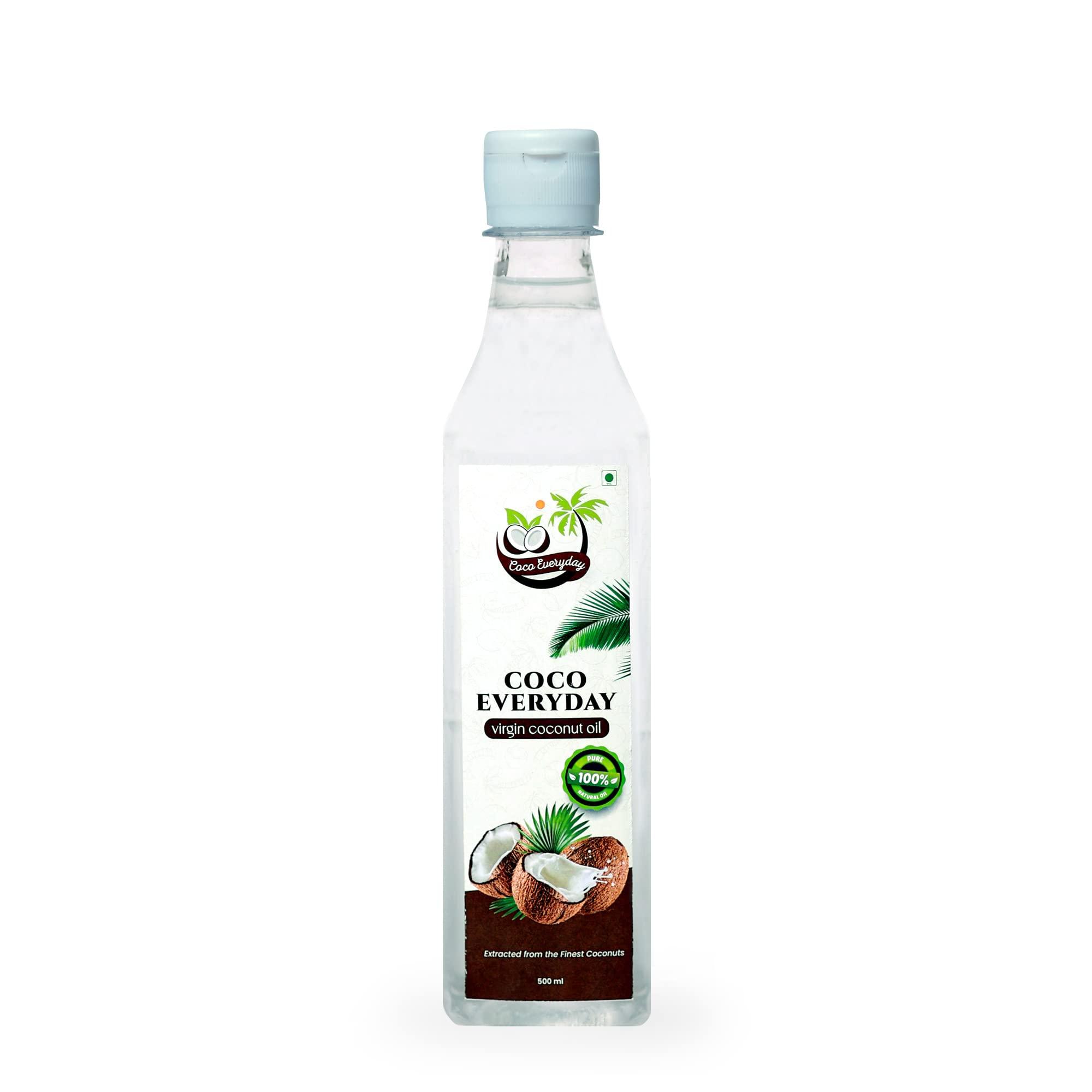 Generic Coco everyday virgin coconut oil Cold Pressed Natural Virgin Coconut OiL(500 ML)