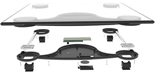 EASYCARE EASYCARE (German Tech.) Digital Glass Weighing Scale, Personal Weighing Scale for Body Weight, Electronic Bathroom Scale with Step-on Technology