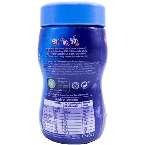 Cadbury Cadbury Oreo Flavour Instant Hot Chocolate Powder, 260g