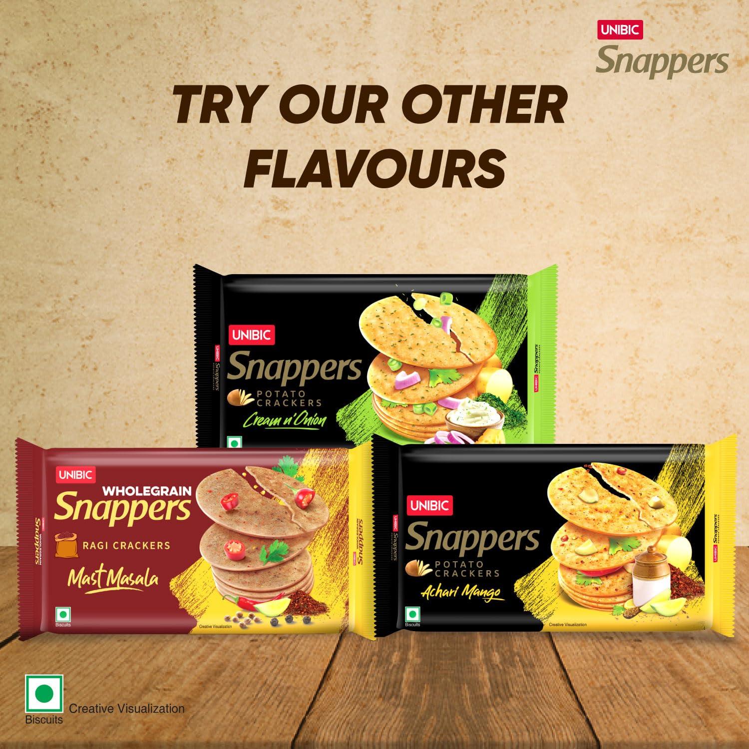 UNIBIC FOODS UNIBIC FOODS Snappers Potato Crackers - Indi Spice- 300gm