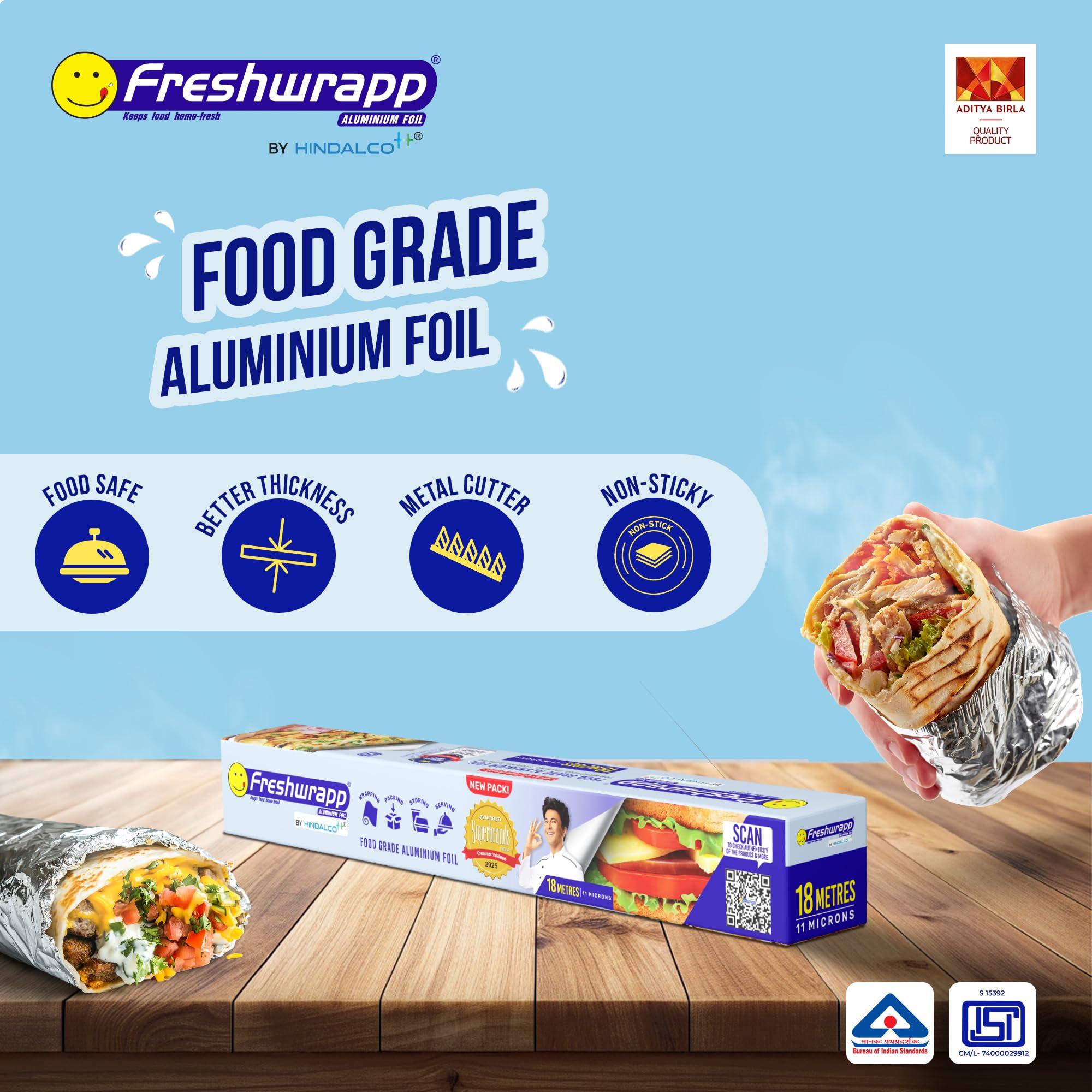 HINDALCO Freshwrapp 18 m Standard Aluminium Foil