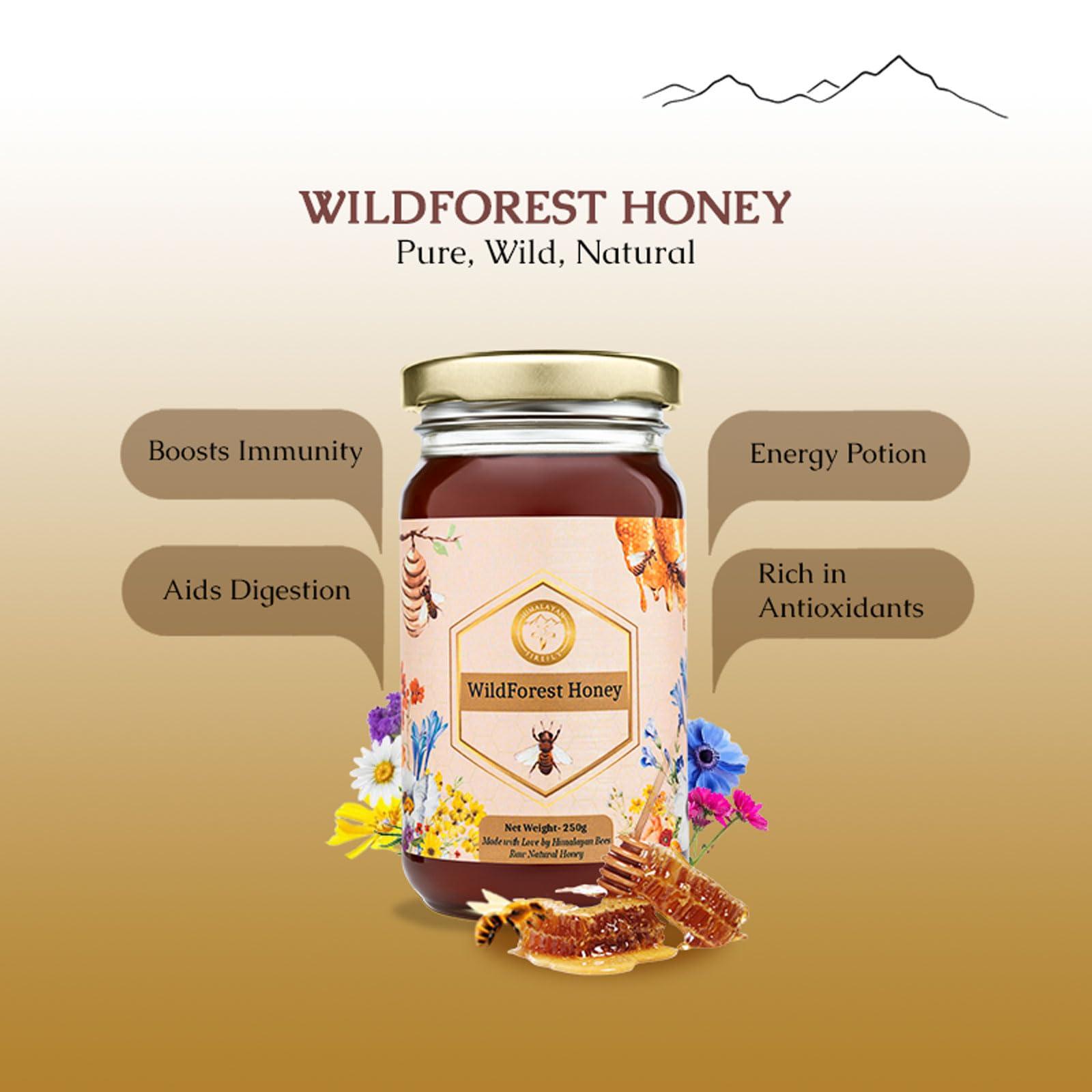 HIMALAYAN FIREFLY Himalayan Firefly Forest Honey (250 ml), 100% Pure Himalayan Organic Honey