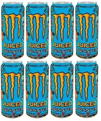 Monster Monster Energy Mango Loco 500ml Can , (Pack of 8 Cans X 500ml each )