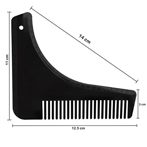 MAPPERZ MAPPERZ Beard Shaper for Men/Beard Shaper Tool kit With Comb For Home And Salon Use - Black Color
