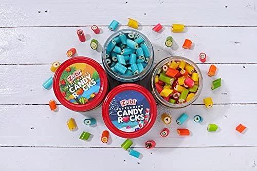 Zubi Candy Zubi Candy Peppermint Candy Rocks, 200gm, 6 Jars Per Box
