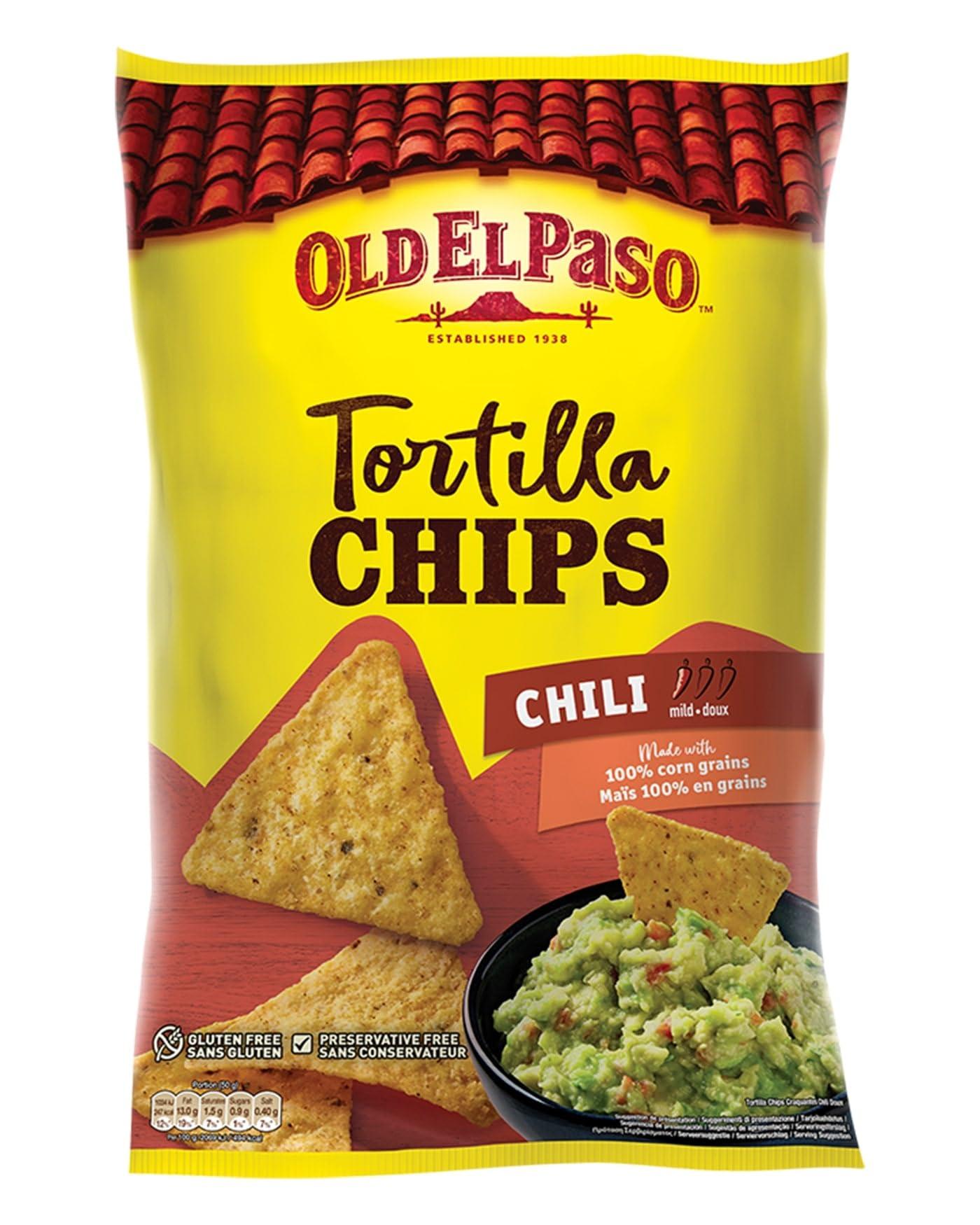 Old El Paso Old El Paso Chili Flavoured Corn Tortilla Chips Mild, 6.52 oz / 185 g