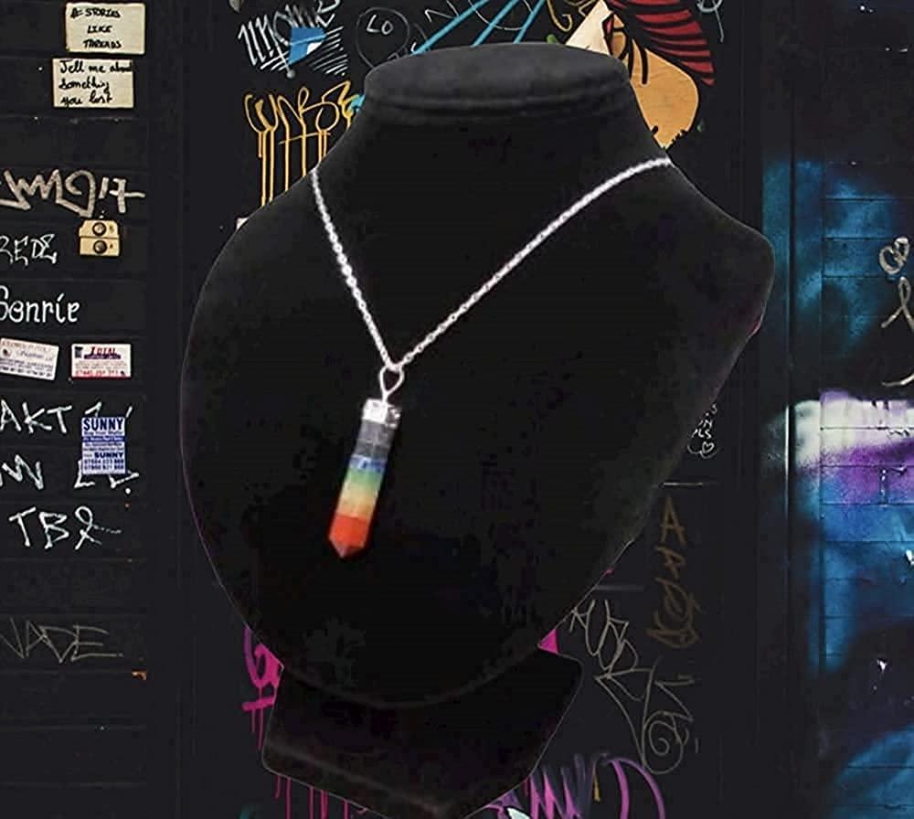 PANAKUMUS PANAKUMUS Handcrafted 7 Chakra Tree of Life Pendant with 7 Chakra Tree of Life Keychain and 7 Chakra Tumble Hanger (7 Chakra Pencil Pendant)