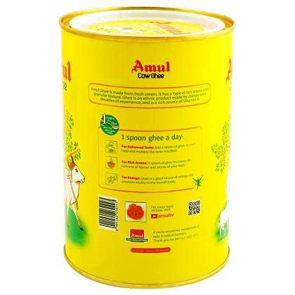 Amul Amul Ghee (Cow Ghee, Tin pack) 1L