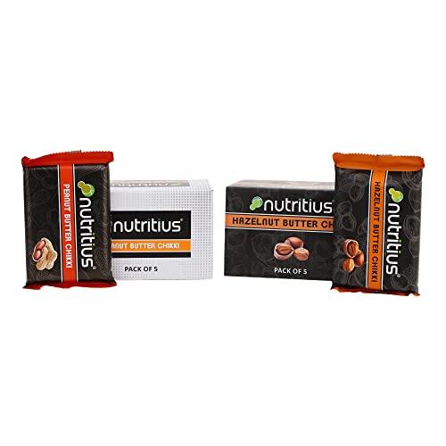 Nutritius Nutritius Peanut Hazelnut Premium Soft Chikki Set In Combo Pack (Pack Of 7)