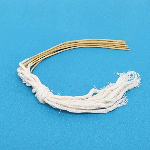 DGARYS DGARYS Cotton Thread Traditional Sutra Neti Kriya with Wax for Yoga Organic Pure Honey Wax Coated Pack of (15)