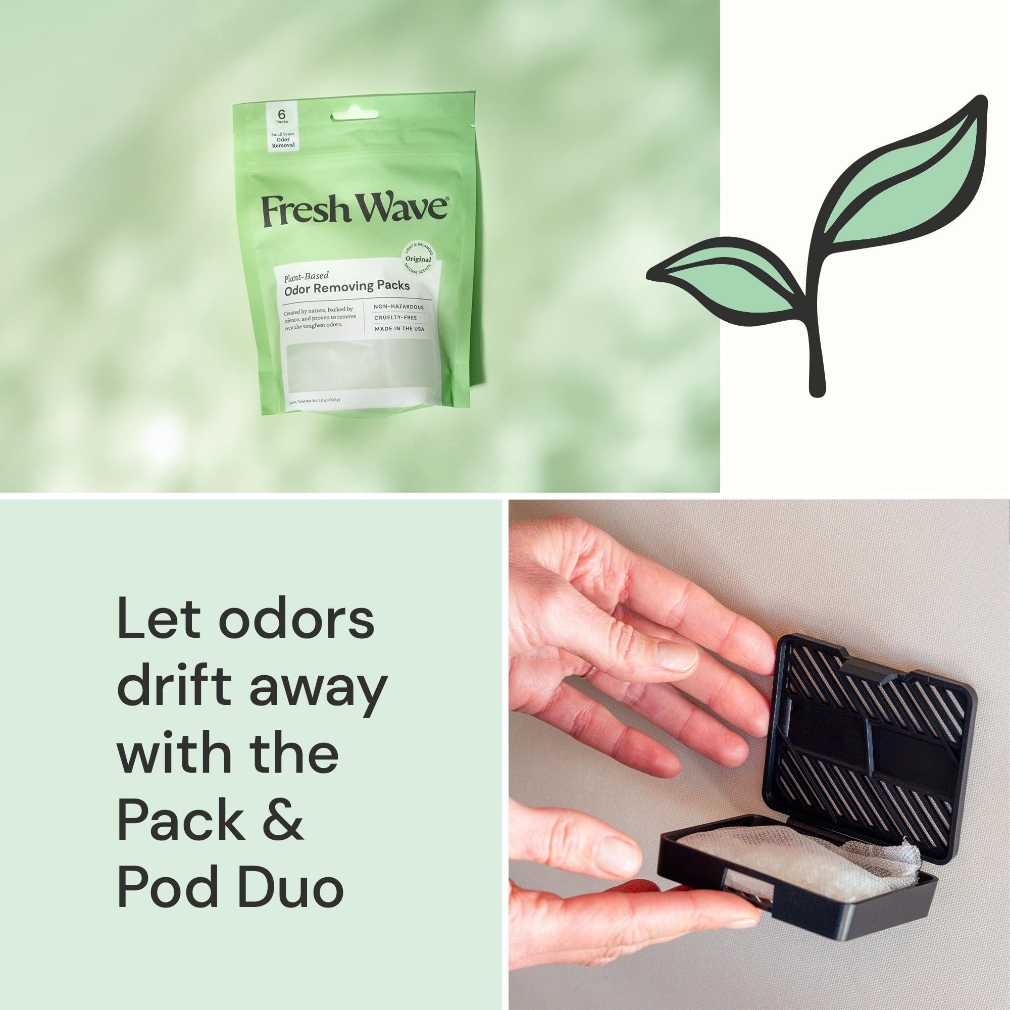 Fresh Wave Fresh Wave Odor Removing Packs + Bonus Fresh Pod Case