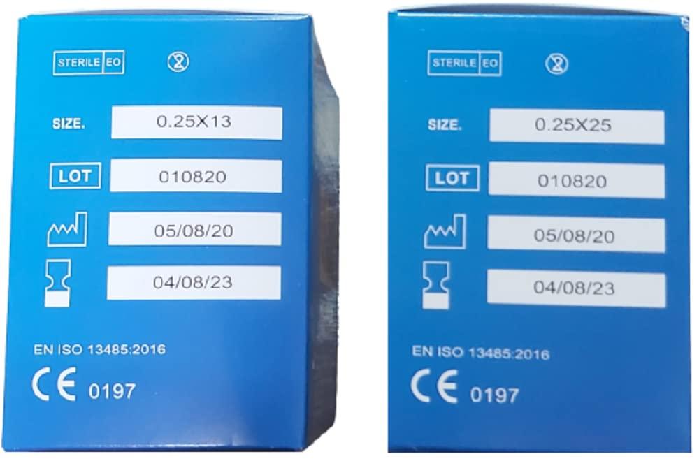 Acupro Health Care System Acupro Health Care System Physiotherapy Dry Needle Acupuncture Needle Acupuncture Needles 0.25X25,0.25X13 Sujok Needles Acupuncture 200 Needles Total 2 Box