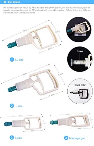 POWEREST POWEREST Chinese Traditional Healthy Body Vacuum Acupuncture Cupping Massage Therapy Set for Cellulite, Headache, Heat stroke, Backache, Naval Imbalance - Set of 6