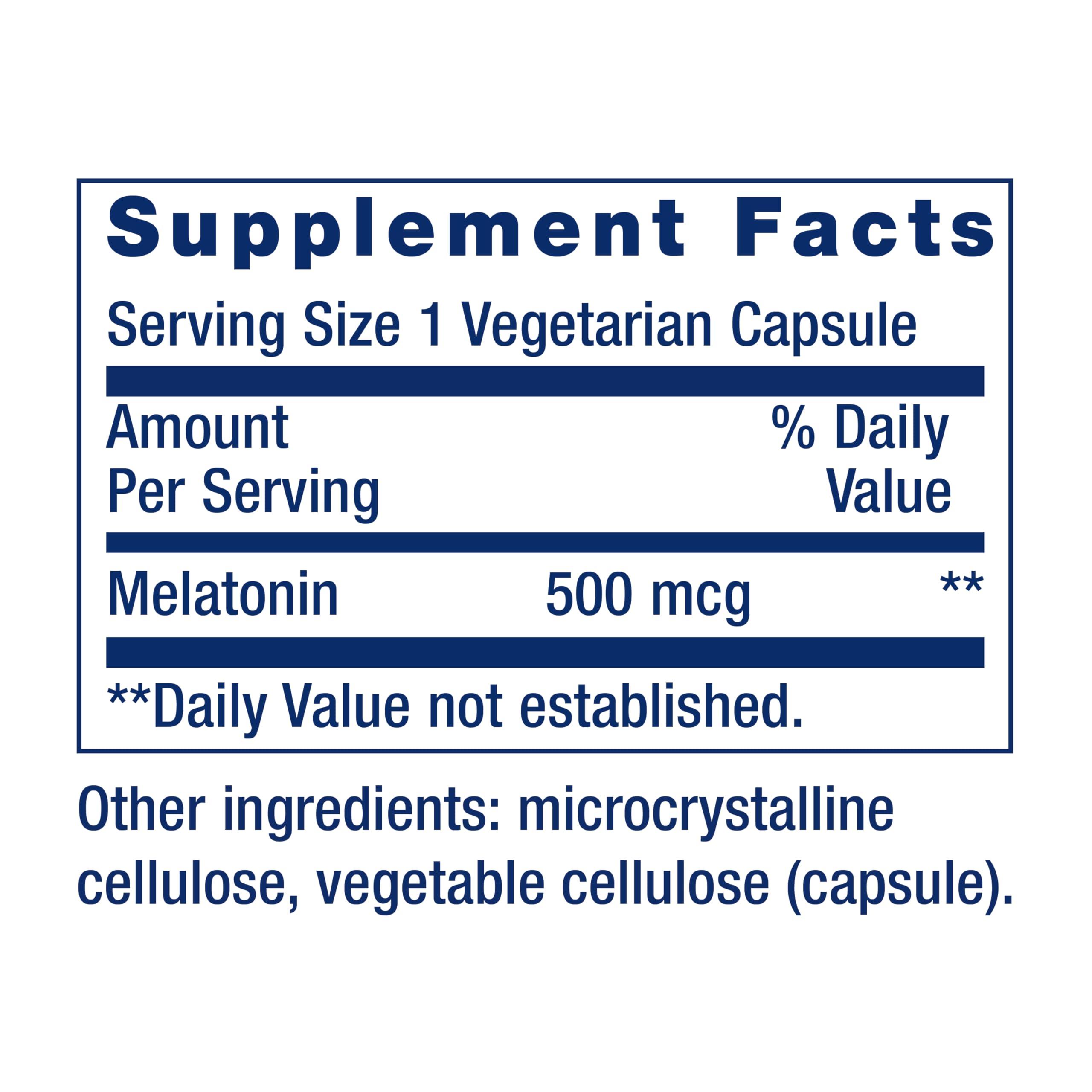 Life Extension Life Extension Melatonin, 500 mcg, 200 vcaps