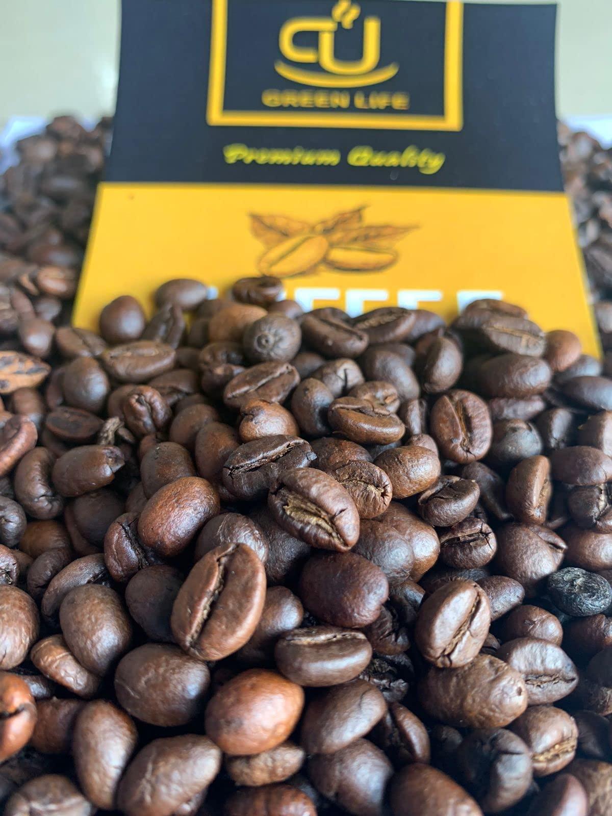 Generic GreenLife Whole Bean Coffee - Custom Roast - AA\' Grade -2 * 250g (Dark Roast) Pack of 2