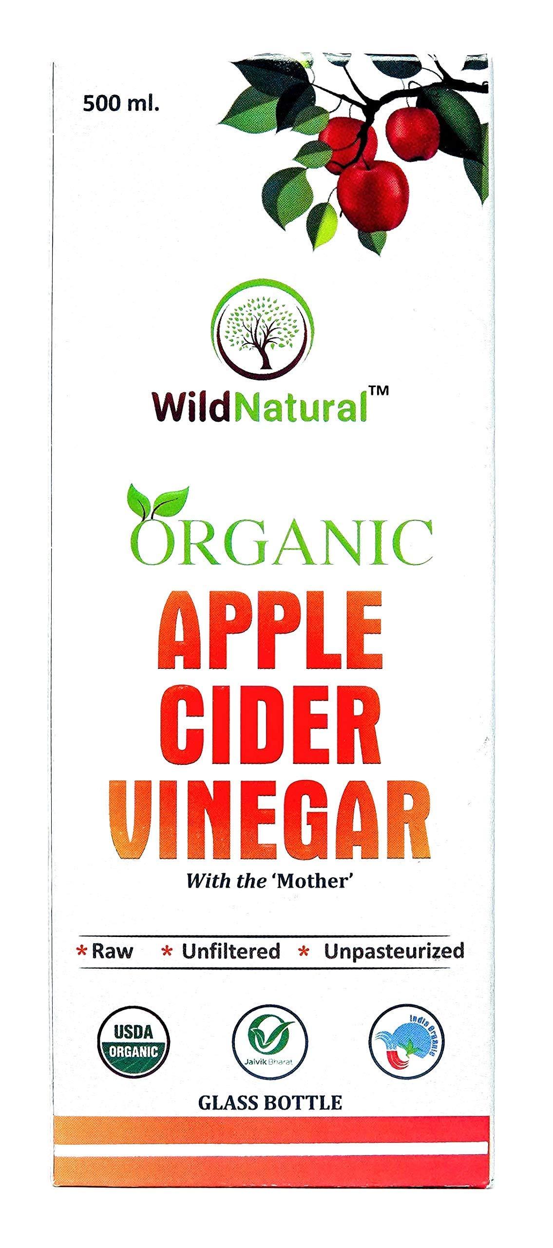 WildNatural WildNatural Organic Raw Unfiltered Unpasteurized Apple Cider Vinegar with Mother Vinegar