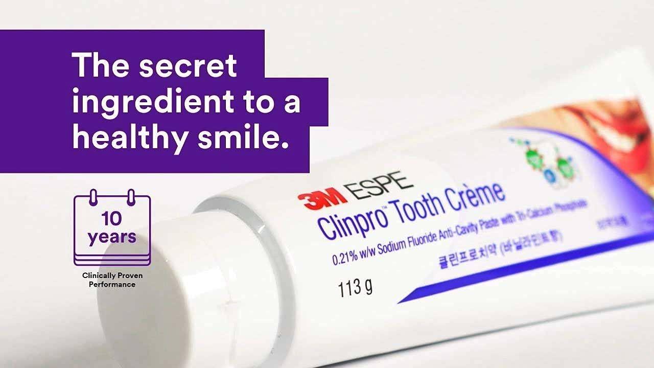 Generic 3M Clinpro Tooth Creme NaF Anticavity Toothpaste 113g (Vanilla + Mint) dental products teeth whitening