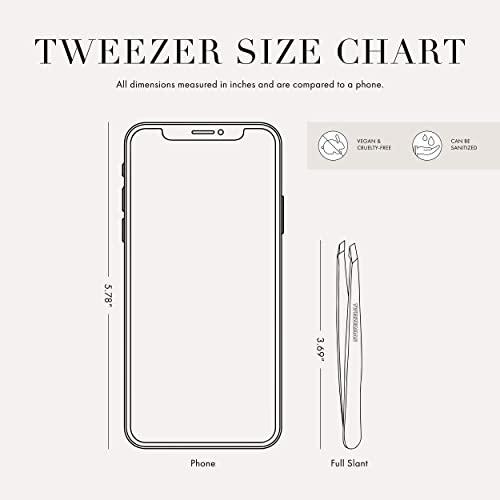 Tweezerman Tweezerman Stainless Steel Slant Tweezer, Signature Red