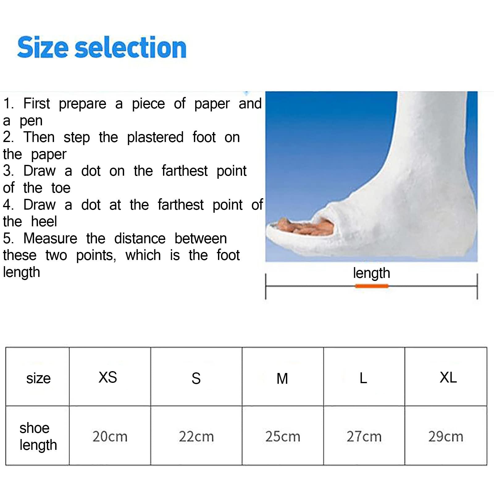 SULOY SULOY Cast Shoe Foot, Medical/Surgical Walking Cast Boot for Broken Foot Or Toe, with Adjustable Straps, for Fracture Recovery - Brace & Orthopedic Sandal, Universal for Left and Right Feet