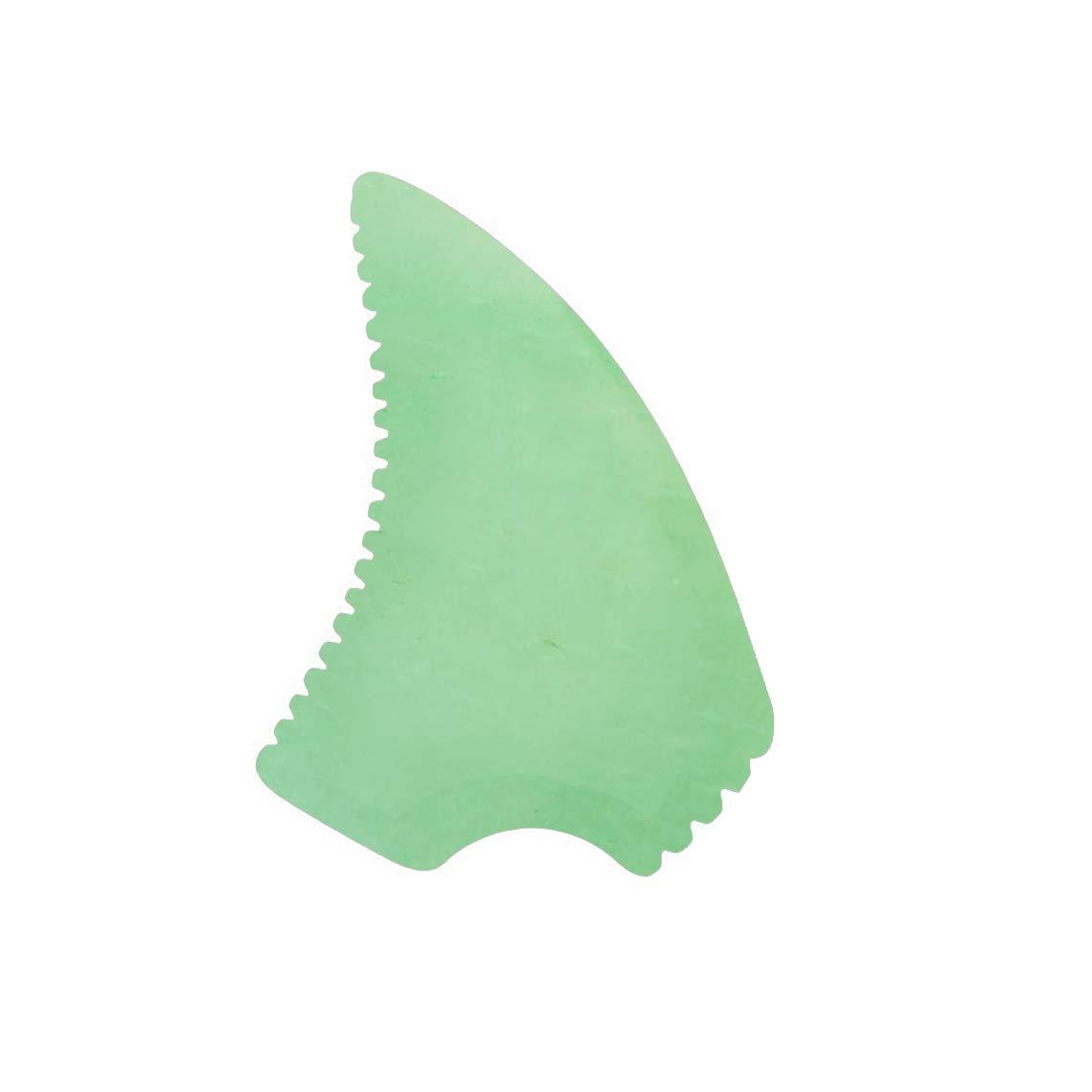 Pinkcity Creation Natural bian Green Aventurine gua sha Stone,Gua Sha Tool,Face Massage,Facial Scraping Massager Stone