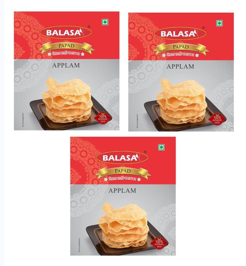 Balasa Balasa Appalam Papad 150 GMS X 3 Packets