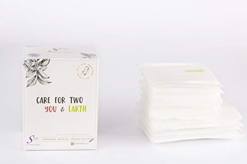 Saathi Saathi Regular (245 mm) Certified Organic Bamboo Biodegradable Sanitary Pads with Wings for Regular Flow & Rash-Free Periods - 12 Pads, Eco-Friendly, Natural & Compostable Napkins for Women