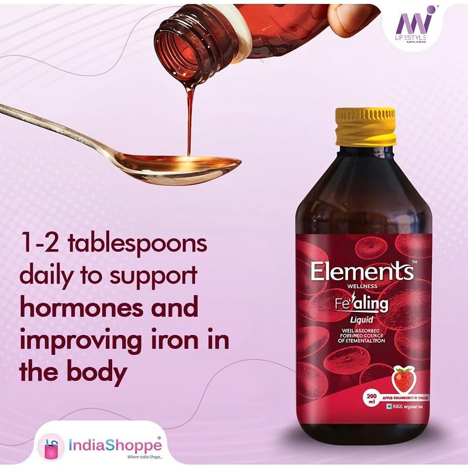 Elements Wellness Elements Wellness Fealing Liquid 200 ML, Elements Wellness, Fealing Liquid, Is Made Of A Special Form Of Iron